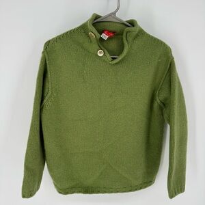 Piacenza 100% cashmere made in Italy Green Cowl Neck Sweater